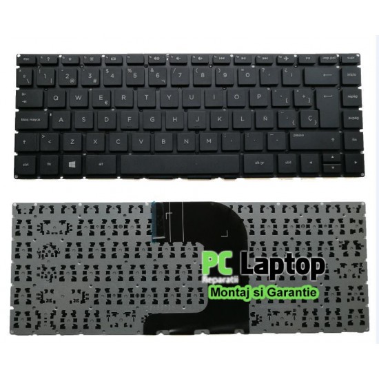 Tastatura Laptop HP Pavilion 14-AC fara rama uk Tastaturi noi