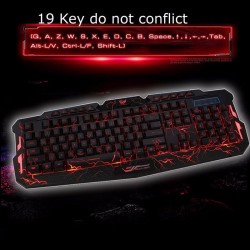 Tastatura PC Gaming USB Wired Multimedia 3 culori Tastatura PC Gaming USB Wired Multimedia 3 culori