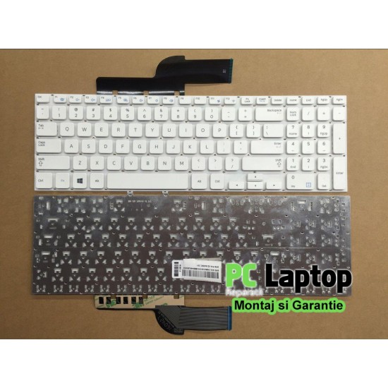 Tastatura Samsung NP355V5C fara rama us alba Tastaturi noi
