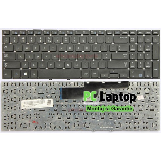 Tastatura Samsung 300E5V fara rama us neagra Tastaturi noi
