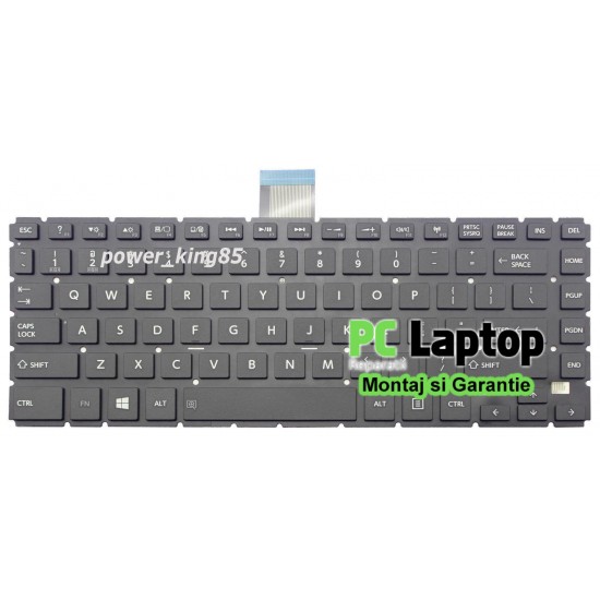 Tastatura Laptop Toshiba L40D-B fara rama us neagra Tastaturi noi