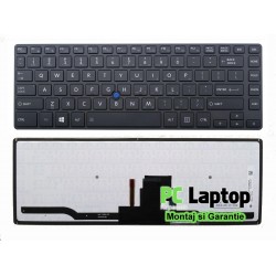 Tastatura Laptop Toshiba Tecra Z40-AK01M iluminata (with mouse pointer)