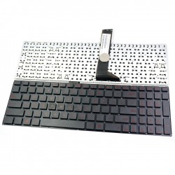 Tastatura Laptop ASUS R510 fara rama, us rosie