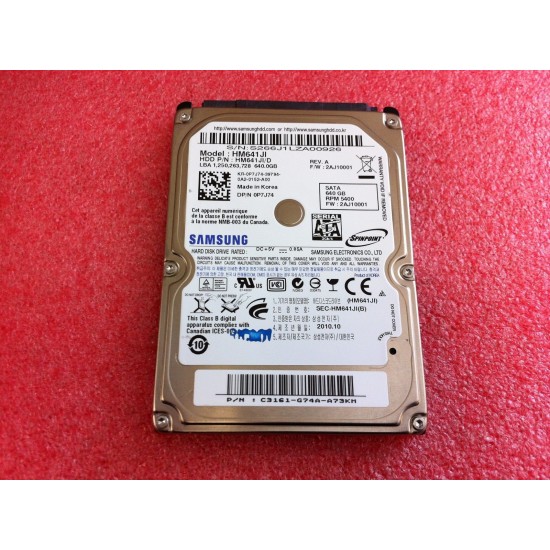Hard Disk Laptop 2.5 inch 640GB 5400 RPM 8MB SATA 2 Diversi Producatori Hard disk-uri sh