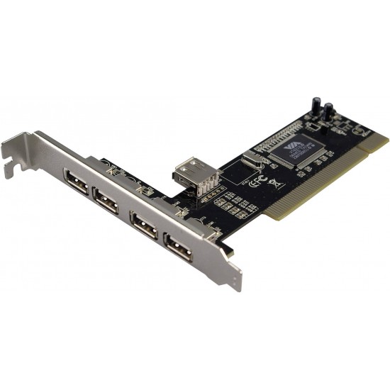 HUB Logilink USB 2.0 4 + 1 Port PCI Card Accesorii Laptop
