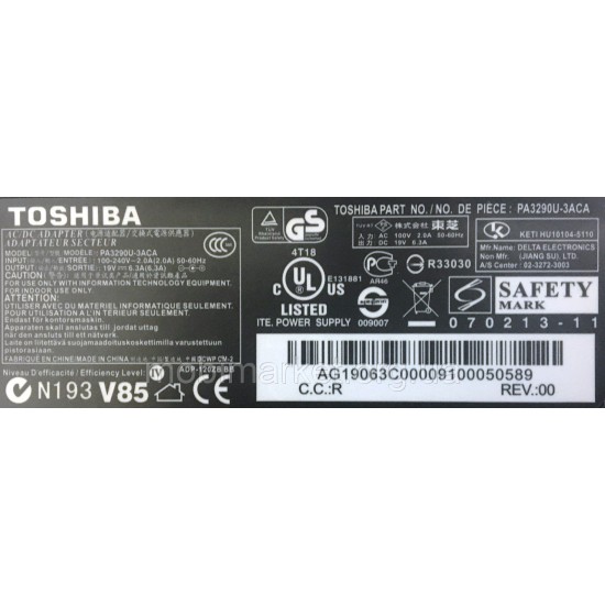 Incarcator Laptop Toshiba PA3290E-3AC3 19V 6.32A 120W Incarcator Laptop
