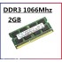 Memorie laptop 2GB DDR3 Sodimm 1066 Mhz PC3 8500
