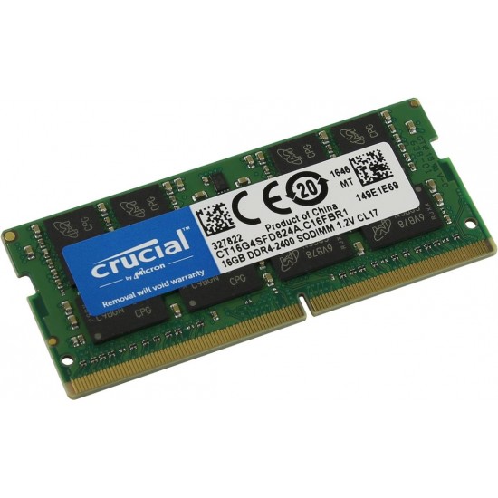 Memorie laptop Crucial 16GB DDR4 2400T CL17, DRx16 SODIMM, 260 pin Memorie RAM Noua