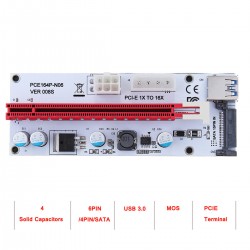 Riser PCIe extensie 1x la 16x V008s mining etherum zcash bitcoin Riser PCIe extensie 1x la 16x V008s mining etherum zcash bitcoin