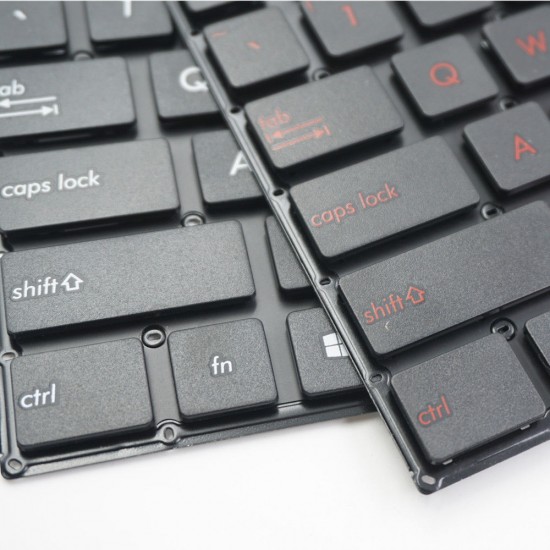 Tastatura Laptop ASUS K550 fara rama us orange Tastaturi noi