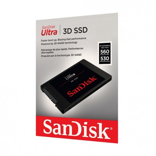 SanDisk Ultra 3D 500GB SDSSDH3-500G-G25 2.5 SATA3 SSD Hard disk-uri noi