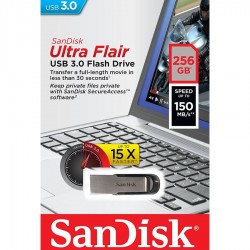 SanDisk Ultra Flair 256GB USB 3.0 SDCZ73-256G-G46 Memory stick