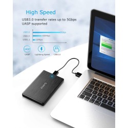 Rack Orico 2189U3, compatibil HDD/SSD 2.5" SATA, USB 3.0, Negru Rack Orico 2189U3, compatibil HDD/SSD 2.5" SATA, USB 3.0, Negru