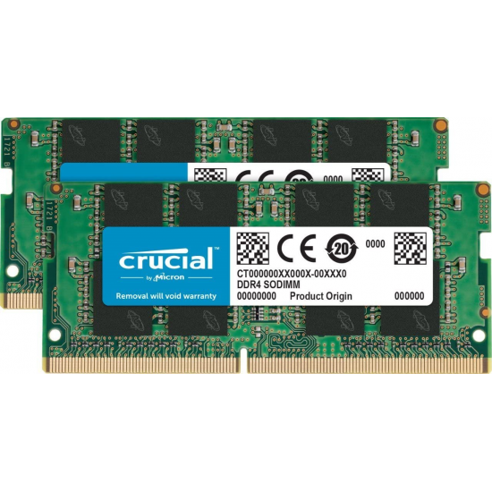 Kit memorie laptop 32GB (2x16GB) Crucial DDR4 2666Mhz 1.2V 19CL Memorie RAM Noua
