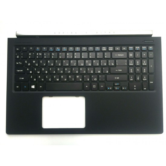 Carcasa superioara cu tastatura palmrest Laptop, Acer, Nitro VN7-591G, 60.MQLN1.022, cu iluminare, layout RU Carcasa Laptop