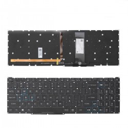 Tastatura Laptop Gaming, Acer, Predator Triton 300 PT315-51, PT315-52, PT315-53, iluminata, RGB, neagra, layout US