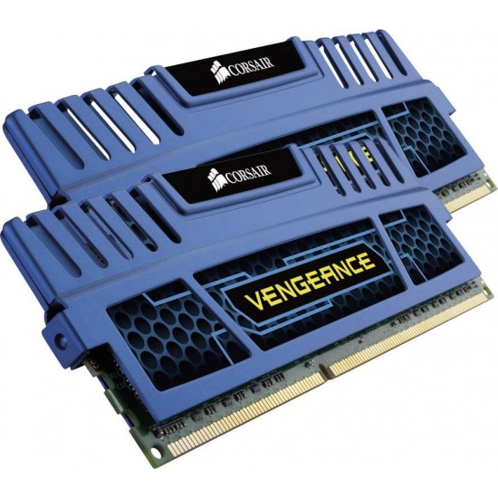 Kit Dual Channel Corsair 8GB (2 x 4GB), DDR3, 1600MHz, Radiator Albastru Memorii RAM