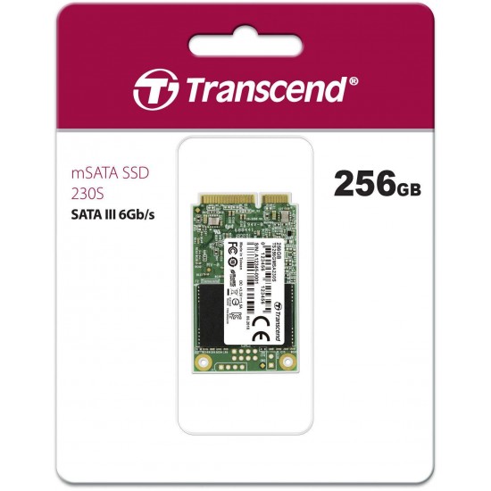SSD Transcend 230S 256GB mSATA Solid State Drive (SATA 6Gb/s mSATA) SSD