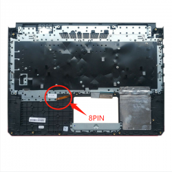 Carcasa superioara cu tastatura palmrest Laptop Gaming, Asus, TUF FX705GE, FX705GM, FX705GD, 90NR02B2-R31UI0, iluminata, layout US