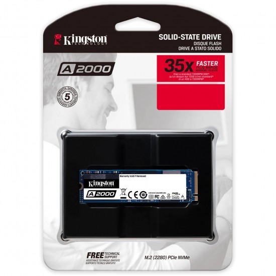 Solid-State Drive (SSD) Kingston A2000, 250GB, NVMe, M.2