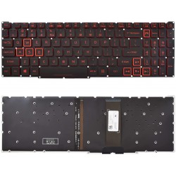 Tastatura Laptop Gaming, Acer, Predator Triton 300 PT315-51, PT315-52, PT315-53, iluminata, rosie, layout US