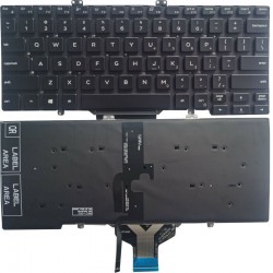Tastatura laptop Dell, Latitude 3400, 5400, 5401, 5402, 7400, 7410, 0GY5TC, iluminata, us