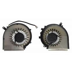 Set coolere Laptop, MSI, GE62VR, GP62MVR, GV62, GL62M, GP62MVR, GL62VR, PE 60, PE62, MS-16JB, MS-16J9, GE72, GL72, GP72, PE70,  PAAD06015SL, 5V, 0.55A, cu 3 pini