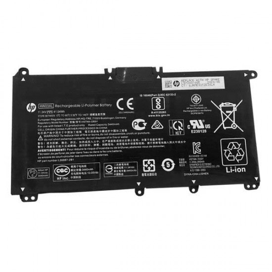 Baterie Laptop, HP, Pavilion 15-EH, 15-EG, 17-CP, 17-CN, TPN-Q245, TPN-Q246, HSTNN-IB90, L96887-1D1, L97300-005, HW03XL, L96887-1D1, 11.34V, 41.04Wh, 3440mAH, bulk Baterii Laptop