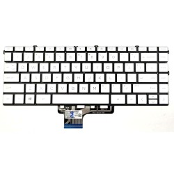Tastatura Laptop, HP, Spectre X360 13-AW, TPN-Q225, SG-A0320-YAA, iluminata, argintie, layout US