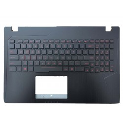 Carcasa superioara cu tastatura palmrest Laptop, Asus, ROG GL553, GL553V, GL553VW, GL553VE, GL553VD, FX53VD, FX553VD, ZX53VD, iluminare rosie