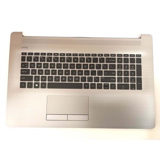 Carcasa superioara cu tastatura palmrest Laptop, HP, ProBook 470 G7, L91025-031, iluminata, layout US Carcasa Laptop