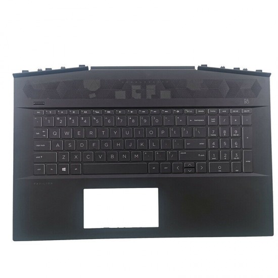 Carcasa superioara cu tastatura palmrest Laptop, HP, Pavilion 17-CD, TPN-C142, AP2K9000300, L56889-001, L65250-001, iluminata, layout US Carcasa Laptop