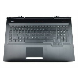 Carcasa superioara cu tastatura palmrest Laptop, HP, Omen 17-AN, 17T-AN, L14993-001, iluminata RGB, layout US