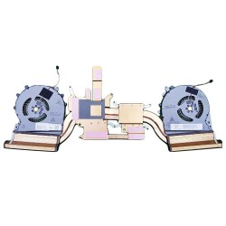 Set coolere cu radiator Laptop Gaming, HP, Pavilion 15-DK, 15T-DK, TPN-C141, L57170-001, L58818-001, AT2K8002DP0 PNK1, ND85C16-18L02, ND85C16-18L03, 5V, 0.50A