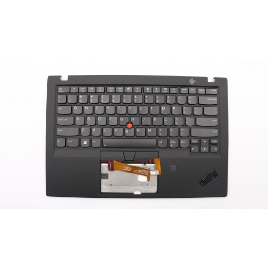 Carcasa superioara cu tastatura palmrest Laptop, Lenovo, ThinkPad X1 Carbon 6th Gen Type 20KH, 20KG, 01YR573, 01YU651, 01YU652, 01YR537, 02HL880, 02HL882, iluminata, layout US Carcasa Laptop