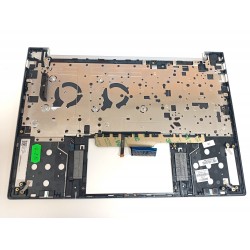 Carcasa superioara cu tastatura palmrest Laptop, HP, Envy 14-EB, TPN-Q252, M30903-001, M30903-031, M30903-271, M30903-B31, 46G3GTATP00, fara touchpad, iluminata, argintie, layout us