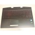 Carcasa superioara cu tastatura palmrest Laptop, HP, Omen 5 Plus 17-CB, TPN-C144, AM2K0000310, AM2K0000500, cu iluminata rosie, layout US
