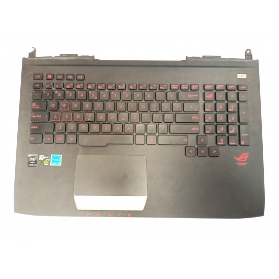 Carcasa superioara cu tastatura palmrest Laptop, Asus, ROG G751, G751J, G751JY, G751JT, G751JT, cu iluminare, layout us