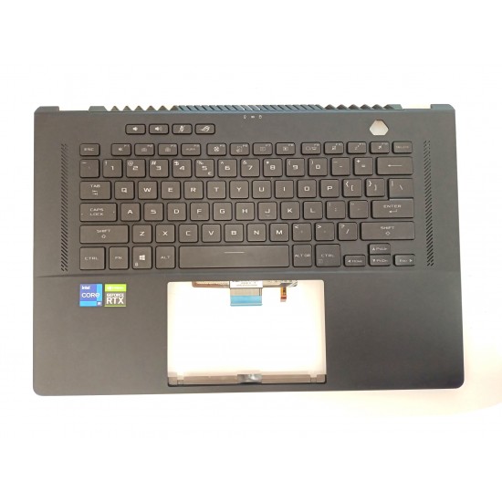 Carcasa superioara cu tastatura palmrest Laptop, Asus, ROG Zephyrus M16 GU603, GU603HM, GU603HR, GU603HE, GU603ZW, GU603ZX, GU603HM, cu iluminare, layout US Carcasa Laptop