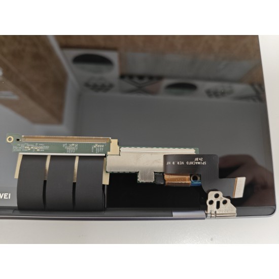Ansamblu display complet cu capac display, balamale si cablu video Laptop, Huawei, Matebook X Pro MACHC-WAH9LP, MACHC-WAE9LP, 13.9 inch, rezolutie 3K, 3000x2000, Space Grey, touchscreen