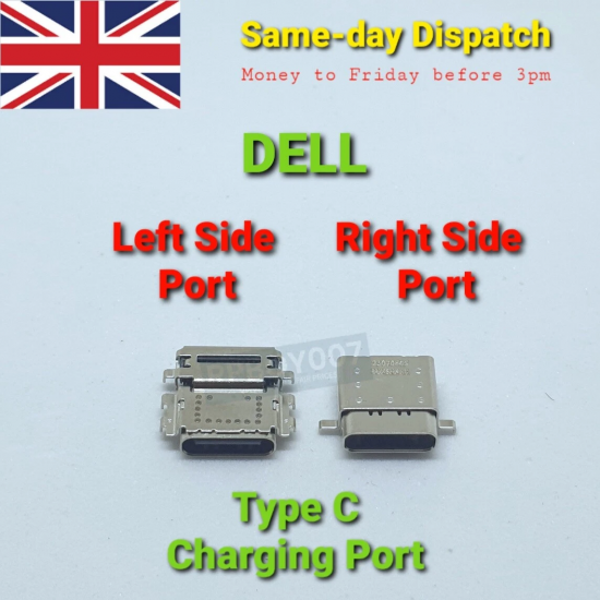 Mufa alimentare USB-C Laptop, Dell, Latitude 15 7520, 7530, port dreapta, Type-C