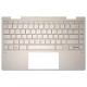 Carcasa superioara cu tastatura palmrest Laptop, HP, Envy X360 13-AY, 13Z-AY, TPN-C147, M17263-001, M17263-031, M17263-B31, M15291-001, M15291-B31, M15291-031, AM2UT000450, AM2UT000900, iluminata, aurie, layout US