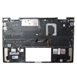 Carcasa superioara cu tastatura palmrest Laptop 2-in-1, HP, Envy X360 13-BD, 13T-BD, TPN-C152, M17263-001, M17263-031, M17263-B31, M15291-001, M15291-B31, M15291-031, AM2UT000450, AM2UT000900, iluminata, aurie, layout US