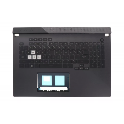 Carcasa superioara cu tastatura palmrest Laptop Gaming, Asus, ROG G17 G713I, G713IE, G713IC, G713Q, G713QC, G713QE, 90NR05A2-R31US0, 90NR05A2-R31UI0, 13NR05A2P02011-3, G713QC-1F, iluminata, RGB 4 Zone, layout US