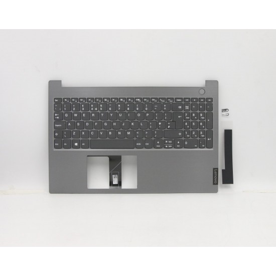 Carcasa superioara cu tastatura palmrest Laptop, Lenovo, ThinkBook 15-IML Type 20RW, 5CB0W45422, 4FLVATALV50 3D, Mineral Grey, layout UK