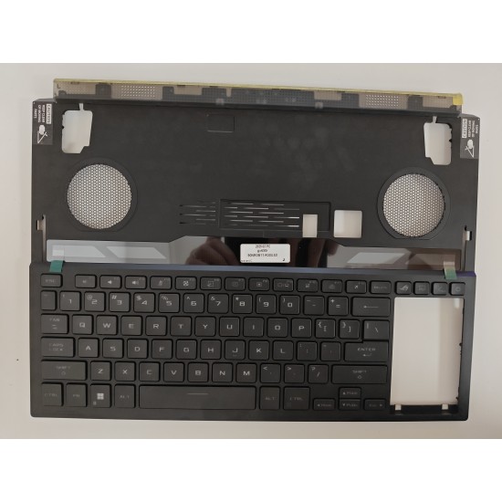 Carcasa superioara cu tastatura palmrest Laptop Gaming, Asus, ROG Zephyrus Duo 16 GX650R, GX650RM, GX650RS, GX650RX, GX650RW, 90NR0BI1-R30US1, 6053B2131401, GX650PY-1A, iluminata, RGB, layout US