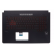 Carcasa superioara cu tastatura palmrest Laptop Gaming, Asus, TUF FX705D, FX705DD, FX705DT, FX705DU, FX705DY, FX705G, FX705GD, 90NR0192-R31US0, FX705DY-1B, 13N1-6EA0421, 13NR00Z1AP0111, iluminata, rosie, layout US Carcasa Laptop