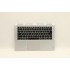 Carcasa superioara cu tastatura palmrest Laptop, Lenovo, Yoga 710-14ISK Type 80TY, 5CB0L47424, AM1JH000210, iluminata, argintie, layout US