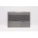 Carcasa superioara cu tastatura palmrest Laptop, Lenovo, ThinkBook 16p G2 ACH Type 20YM, 5CB1D04552, AM2KZ000700, Mineral Grey, layout UK