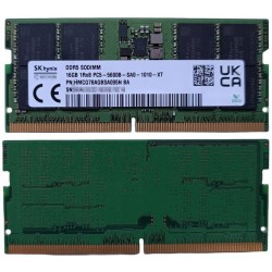 Memorie ram Laptop, SK Hynix, 16GB, 5600Mhz, PC5-5600B-SA-1010-XT, Sodimm DDR5, HMCG78AGBSA095N AA, CL46, 1.1V, PC5-44800, bulk Memorie ram Laptop, SK Hynix, 16GB, 5600Mhz, PC5-5600B-SA-1010-XT, Sodimm DDR5, HMCG78AGBSA095N AA, CL46, 1.1V, PC5-44800, bulk